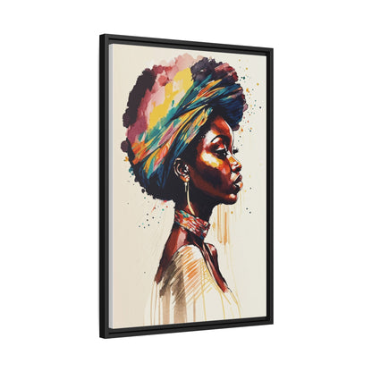 Zamani Bloom Matte Canvas Wall Art