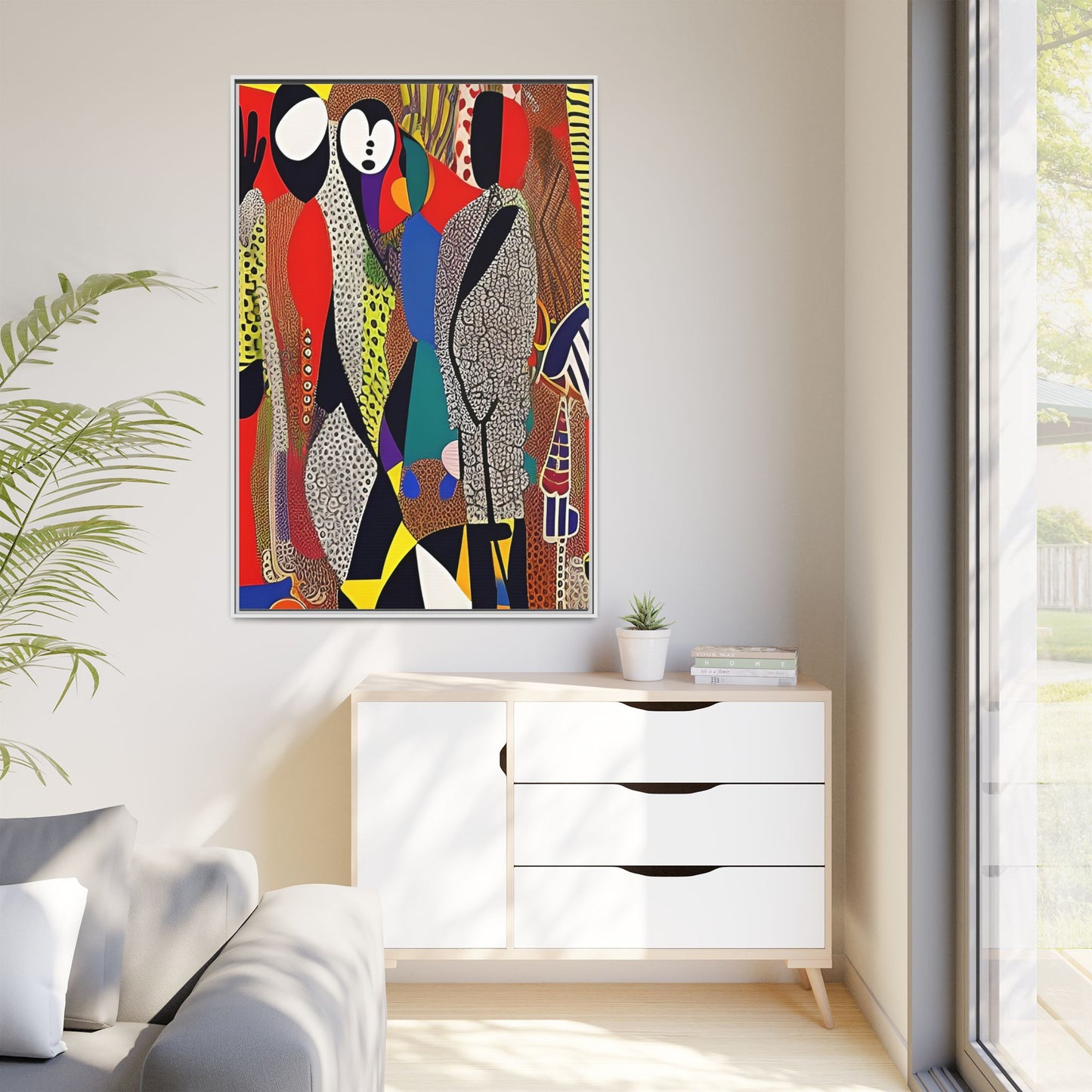 Muti Veins Matte Canvas Wall Art