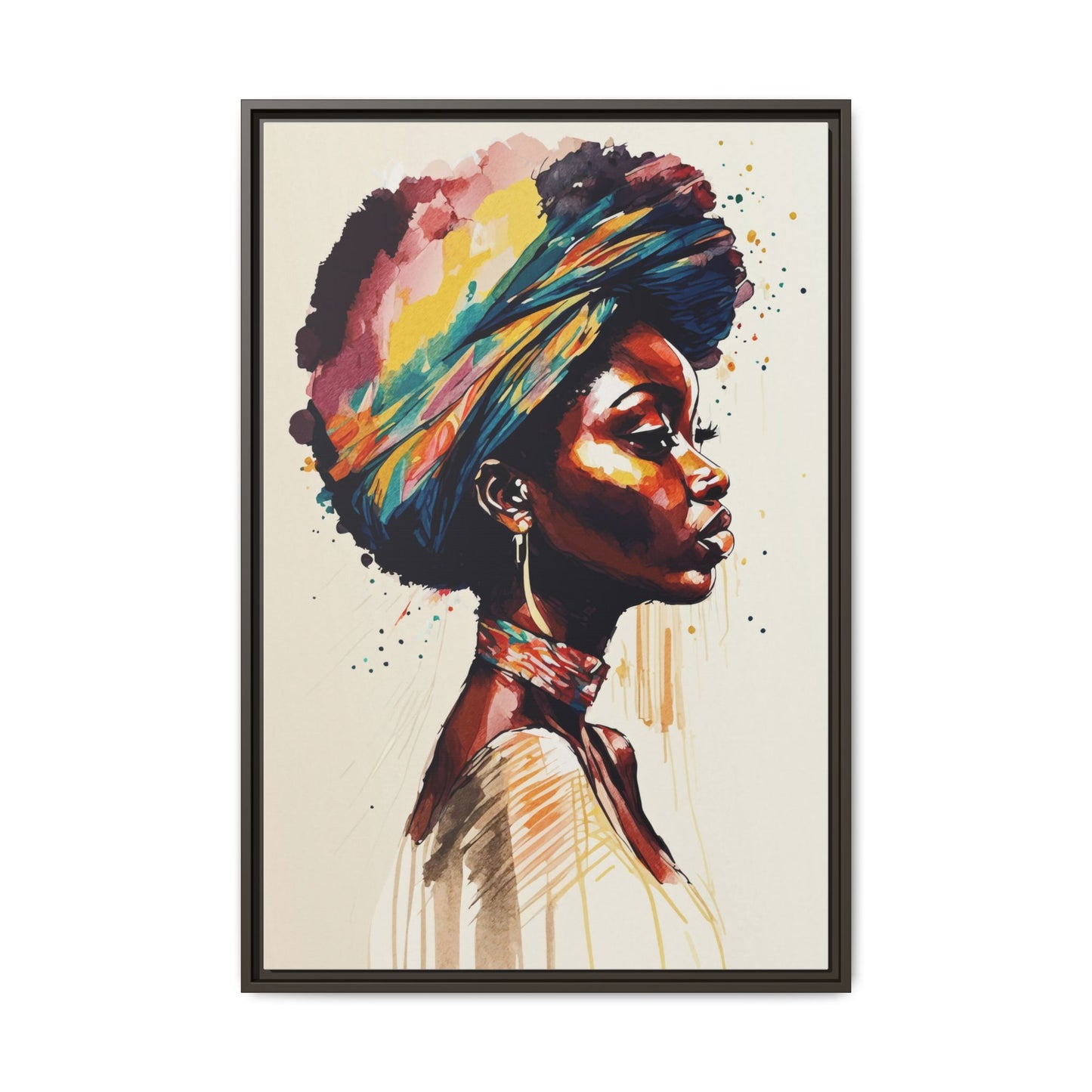 Zamani Bloom Matte Canvas Wall Art