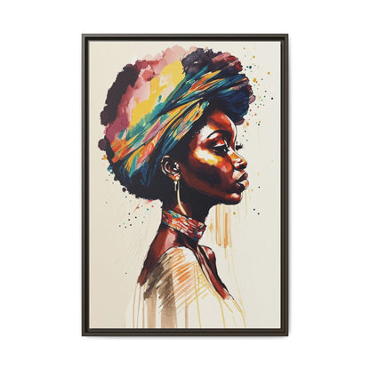 Zamani Bloom Matte Canvas Wall Art