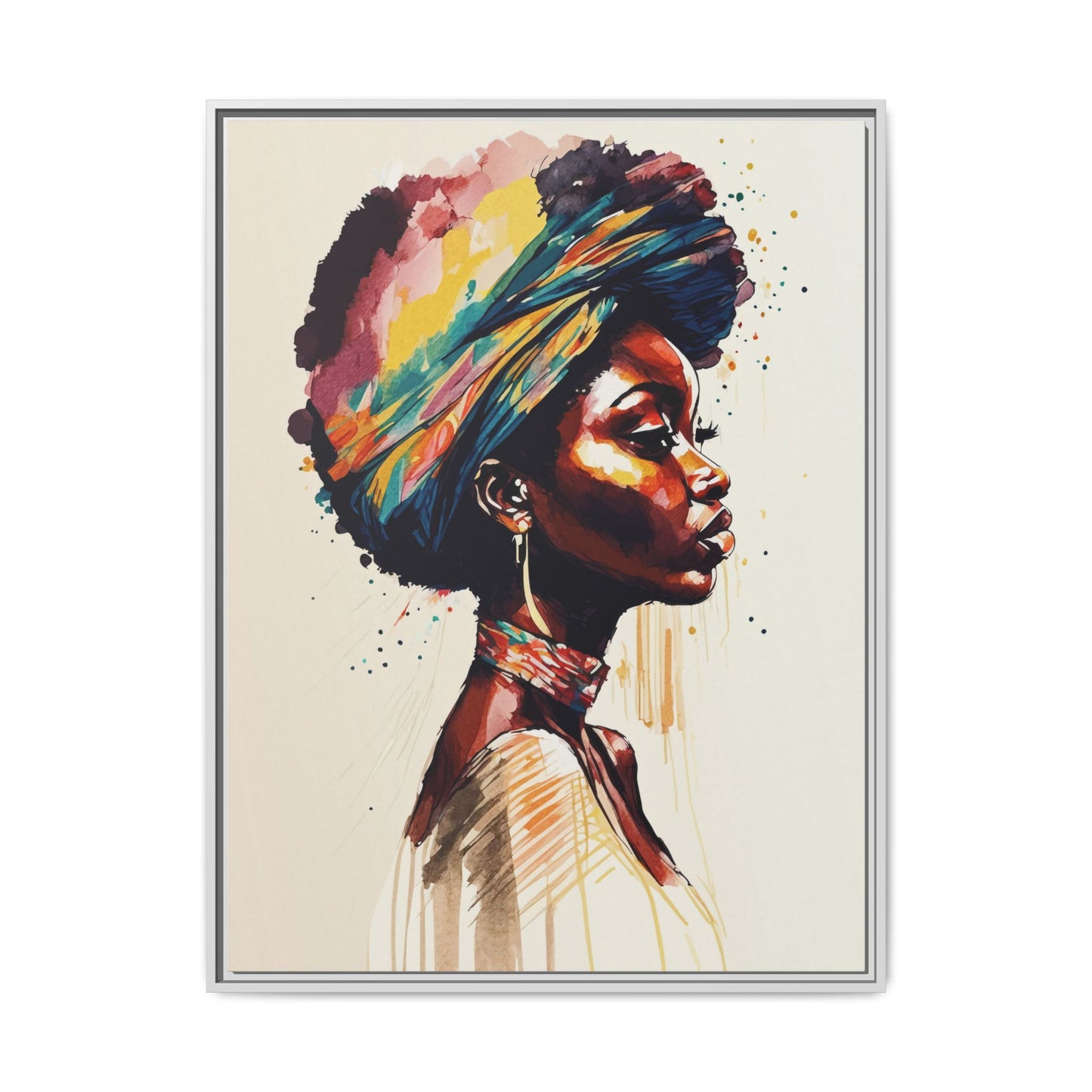 Zamani Bloom Matte Canvas Wall Art