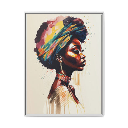 Zamani Bloom Matte Canvas Wall Art