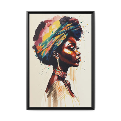 Zamani Bloom Matte Canvas Wall Art