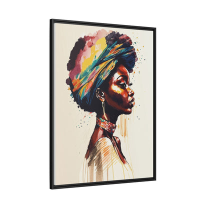 Zamani Bloom Matte Canvas Wall Art