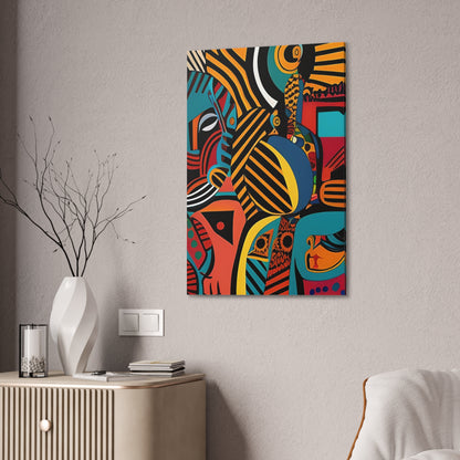 Sankofa Blaze Stretched Canvas Wall Art