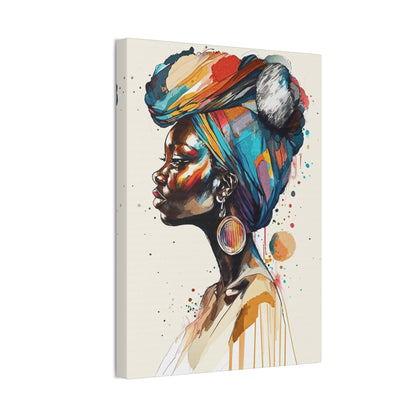 Afia Moon Stretched Canvas Wall Art