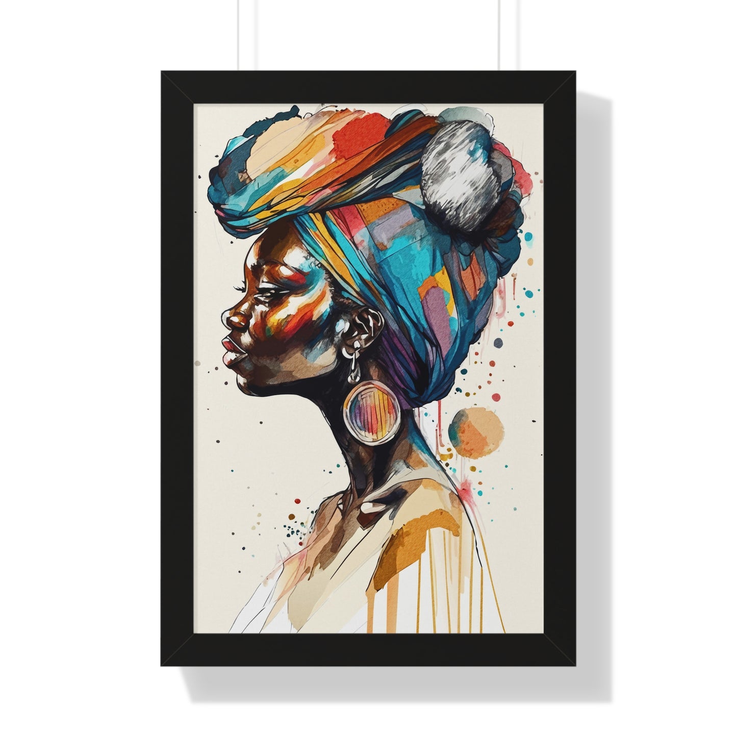 Afia Moon Framed Wall Art