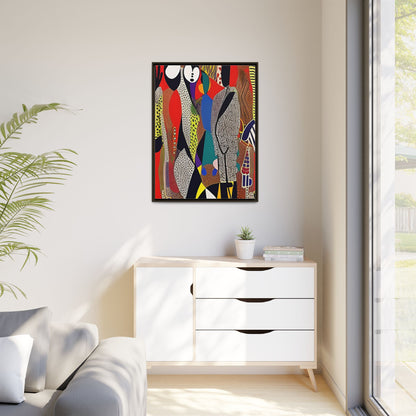 Muti Veins Matte Canvas Wall Art