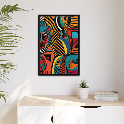 Sankofa Blaze Matte Canvas Wall Art