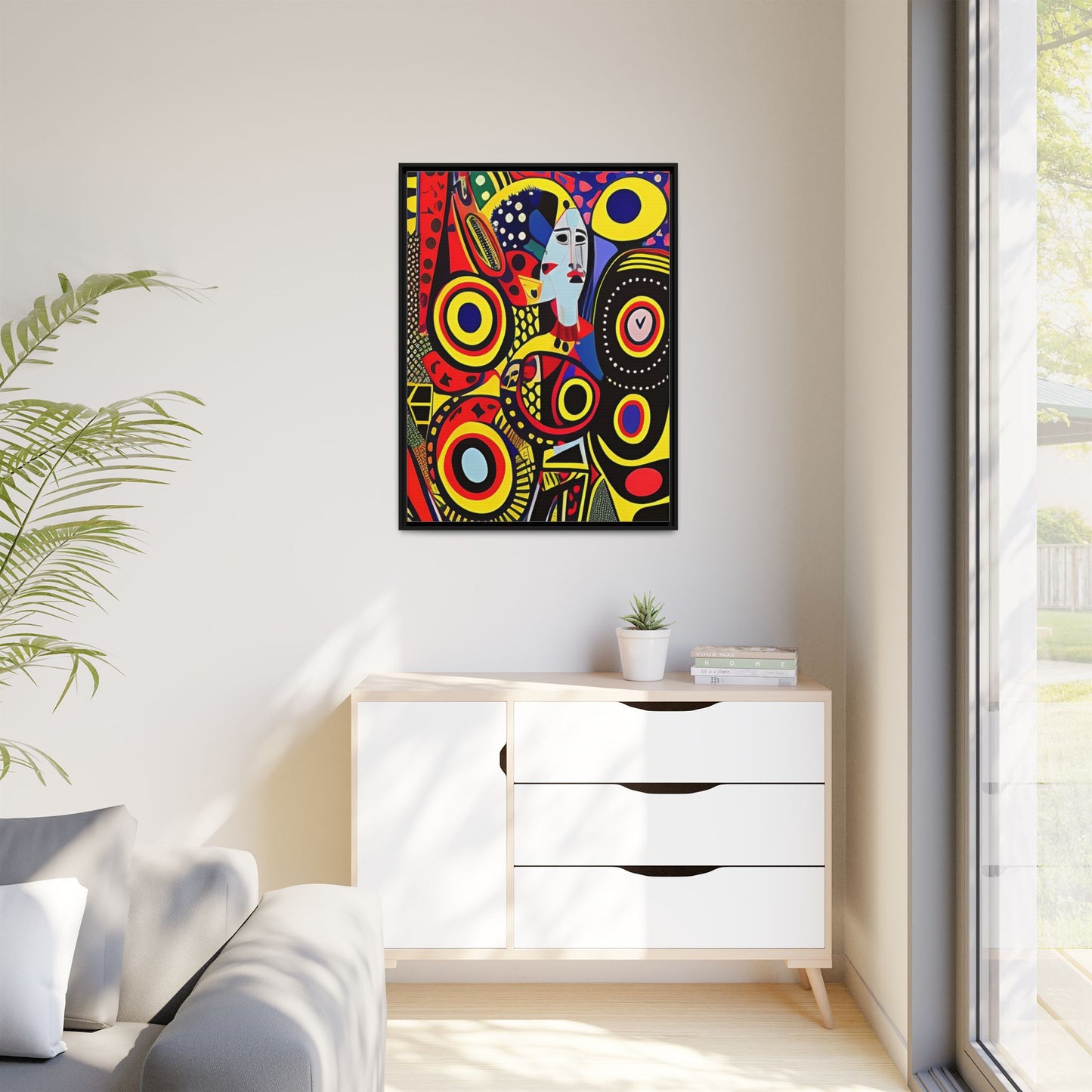 Okira Blaze Matte Canvas Wall Art