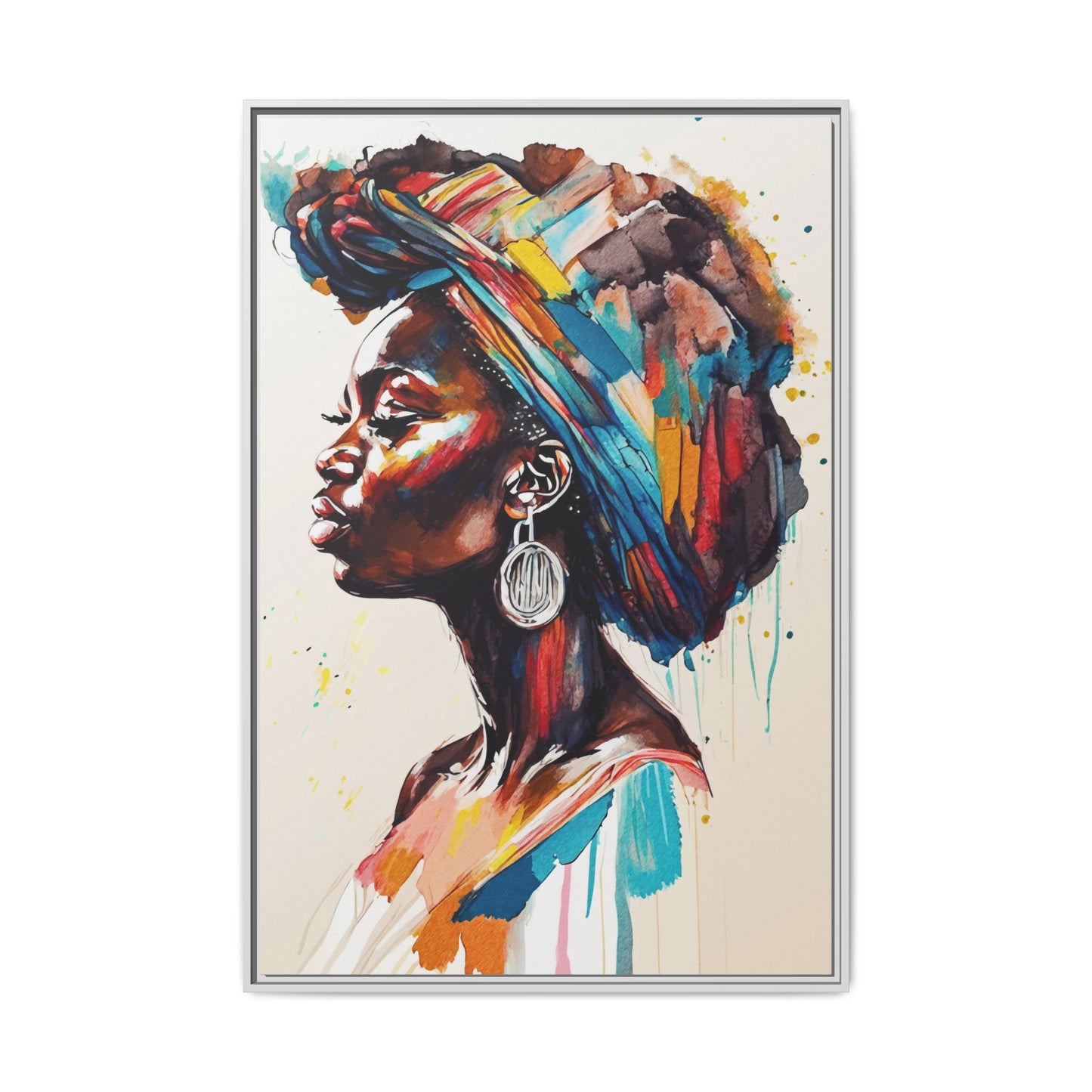 Nyoka Flame Matte Canvas Print