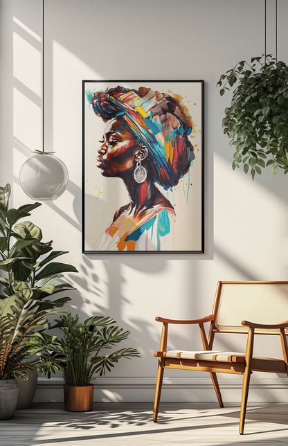 Nyoka Flame Framed Wall Art