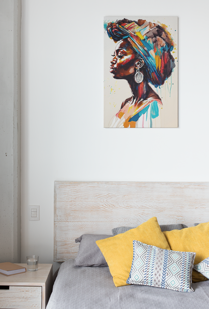 Nyoka Flame Stretched Canvas Wall Art