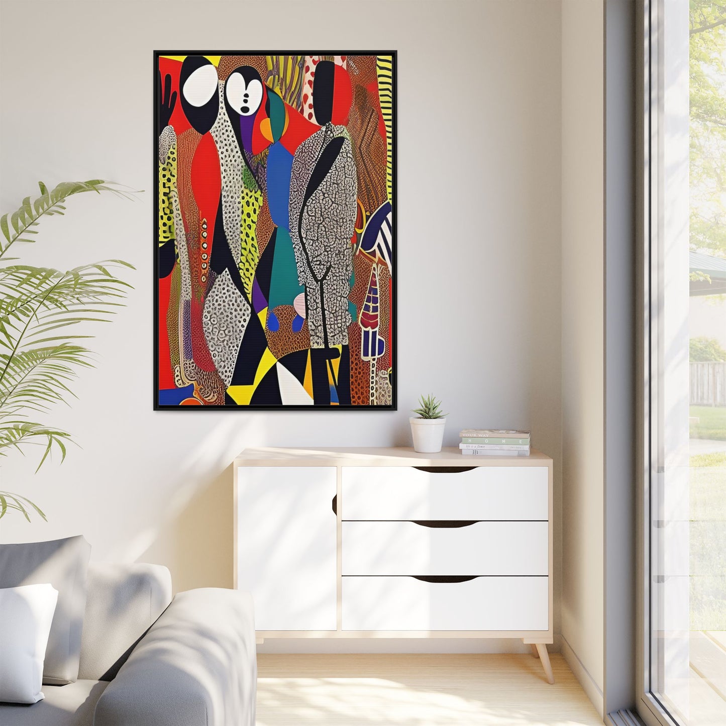 Muti Veins Matte Canvas Wall Art