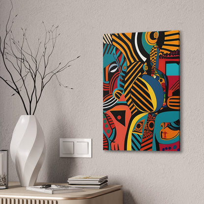 Sankofa Blaze Stretched Canvas Wall Art