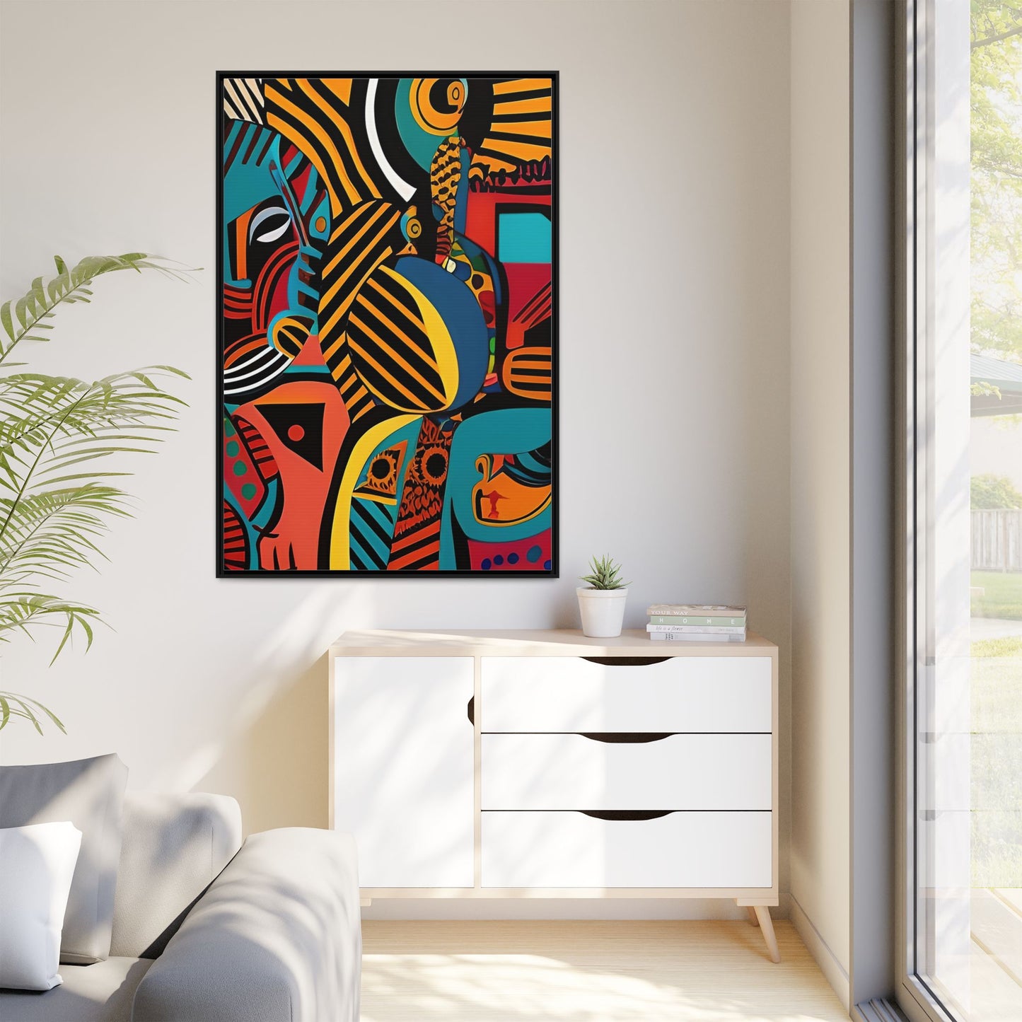 Sankofa Blaze Matte Canvas Wall Art