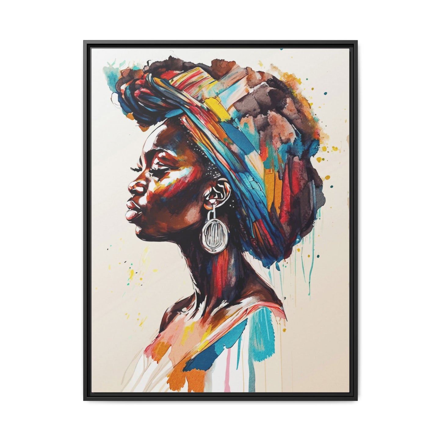 Nyoka Flame Matte Canvas Print
