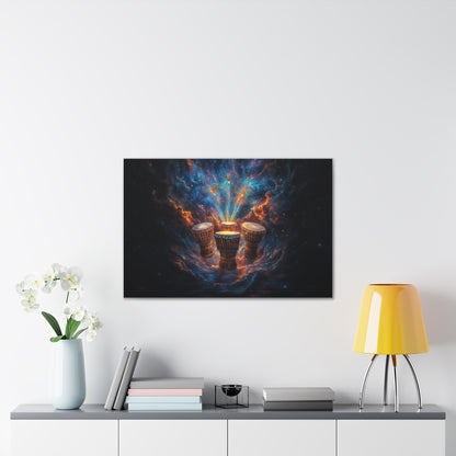 Cosmic Drum Canvas Wall Art