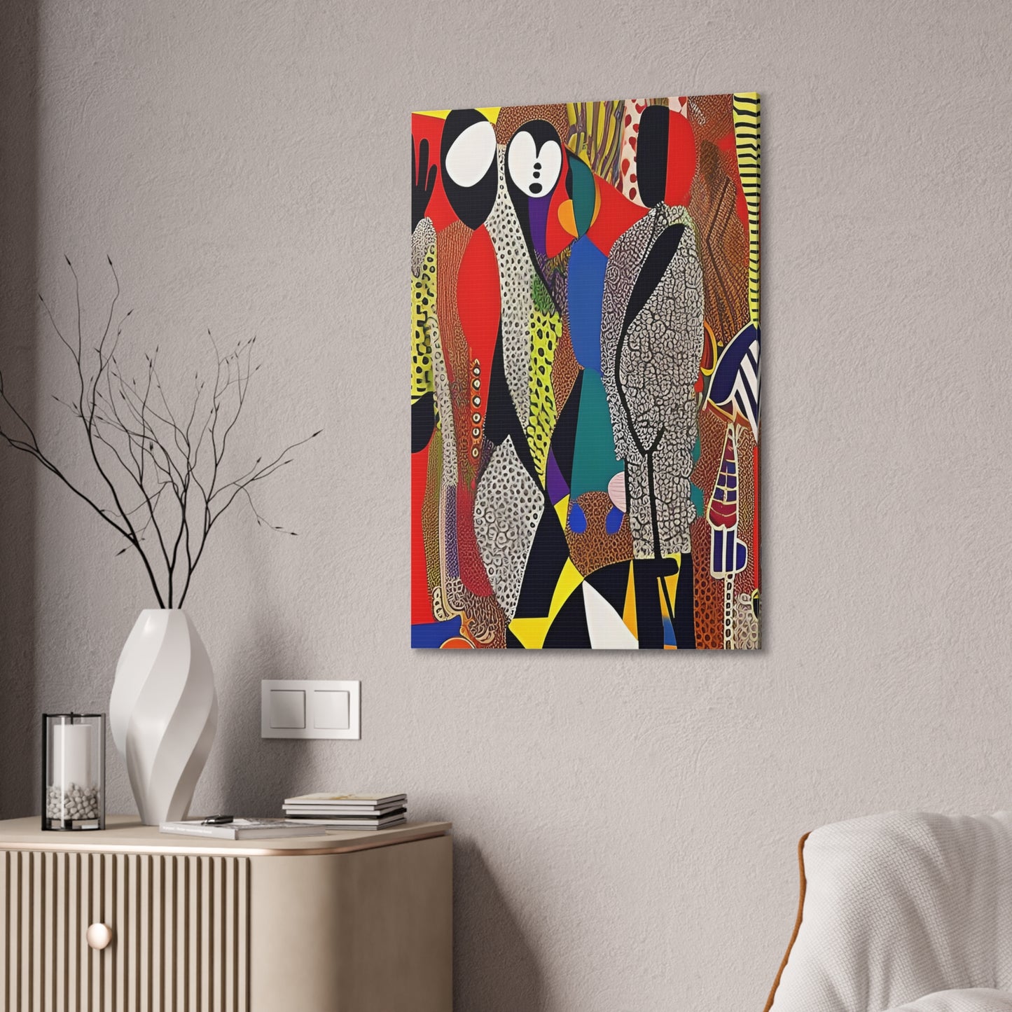 Muti Veins Stretched Canvas Wall Art