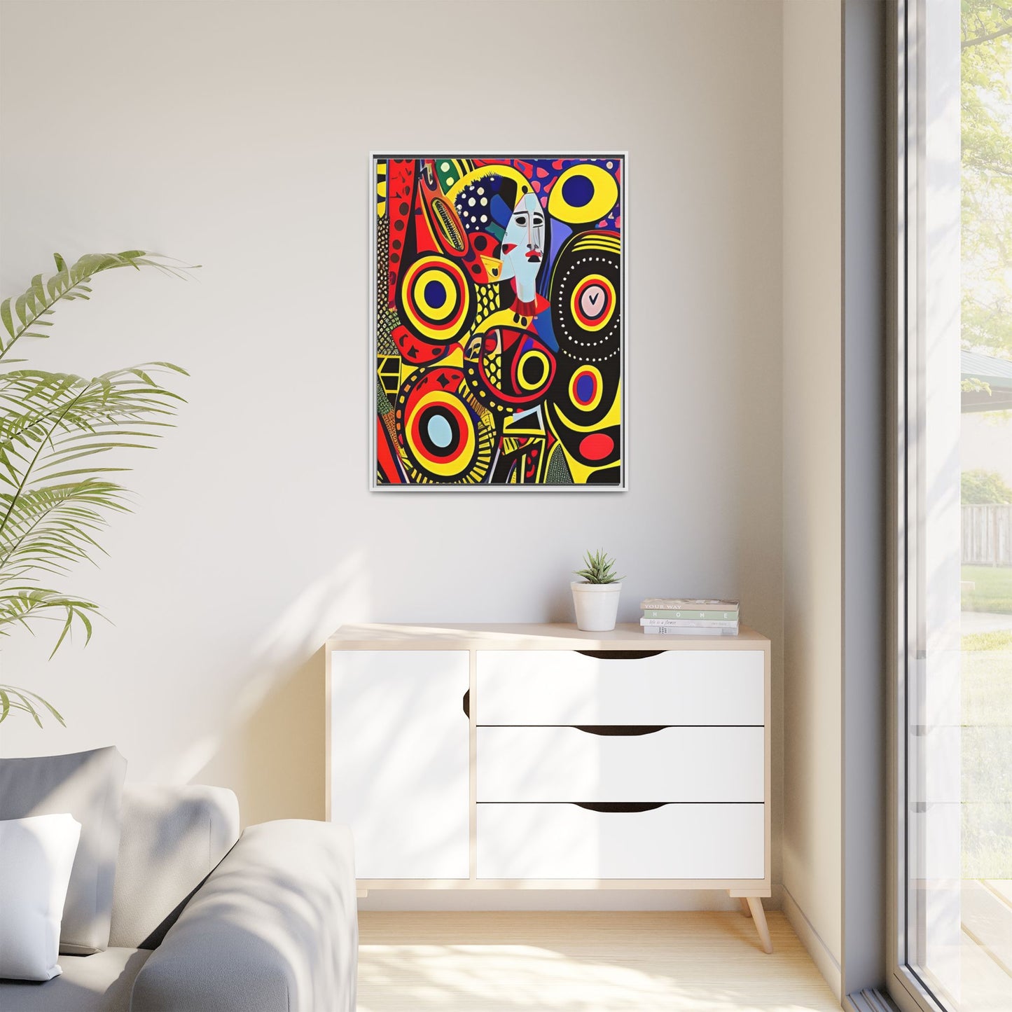 Okira Blaze Matte Canvas Wall Art