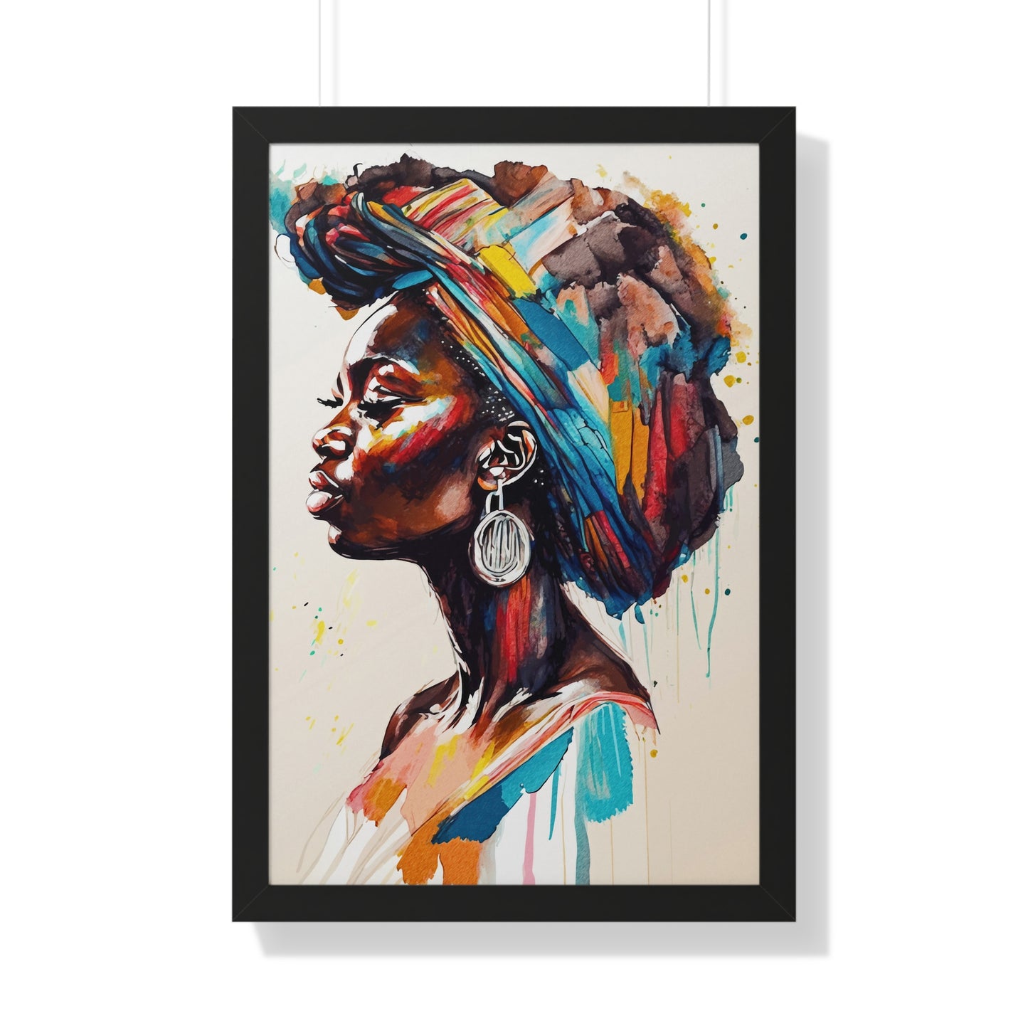 Nyoka Flame Framed Wall Art