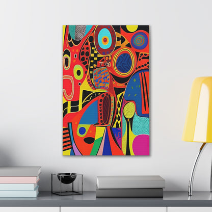 Oba Vibration Stretched Canvas Wall Art