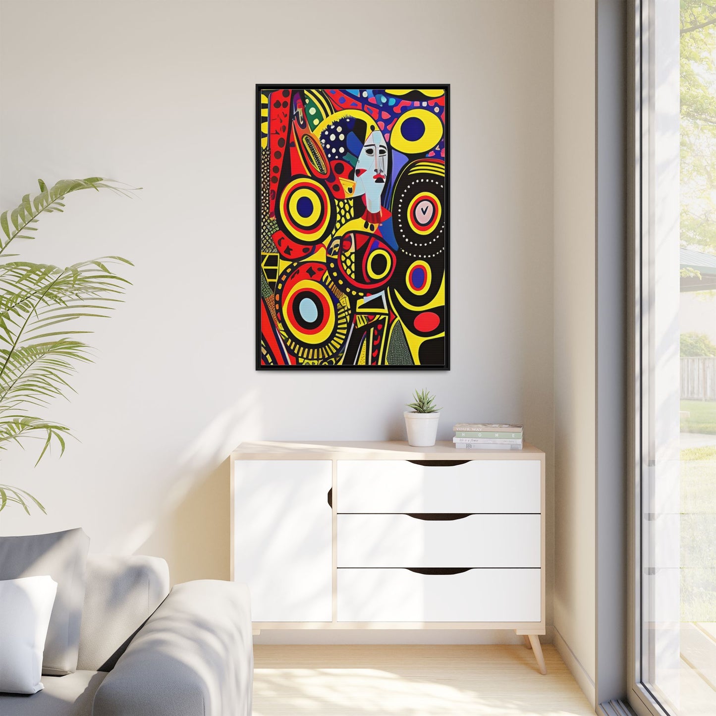 Okira Blaze Matte Canvas Wall Art