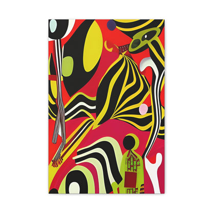 Ngoma Drift Stretched Canvas Wall Art
