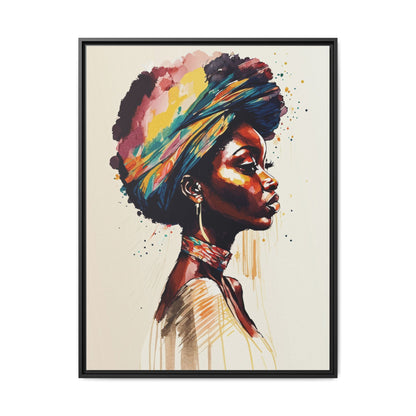 Zamani Bloom Matte Canvas Wall Art