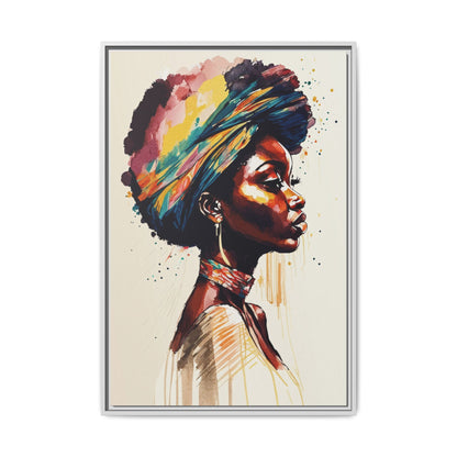 Zamani Bloom Matte Canvas Wall Art