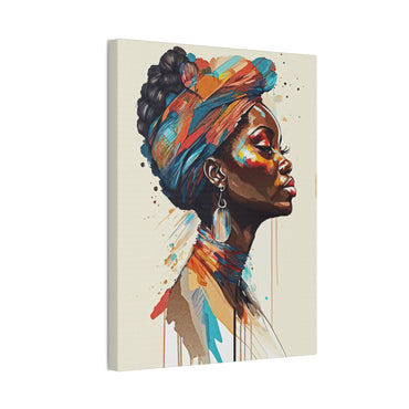 Indigo Spirit Stretched Canvas Wall Art