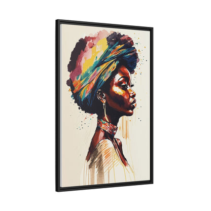 Zamani Bloom Matte Canvas Wall Art