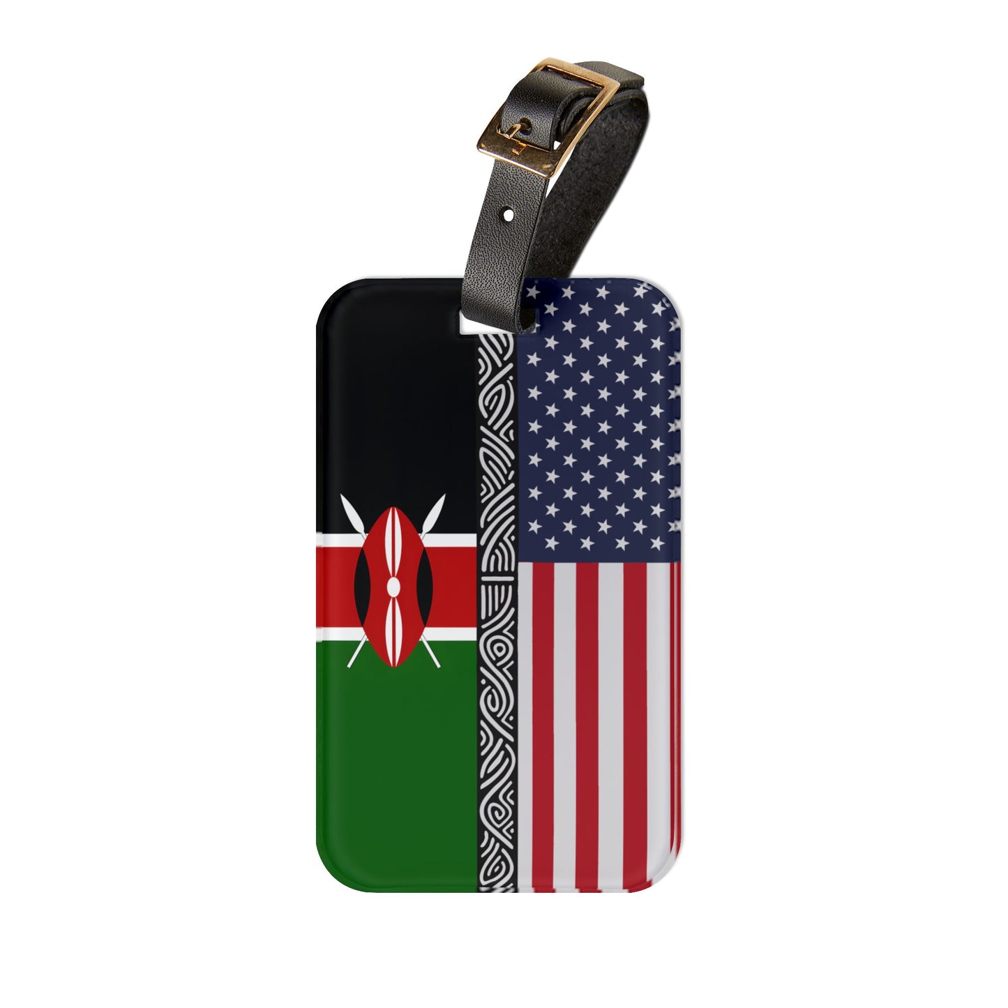 Kenya-USA Diaspora Luggage Tag