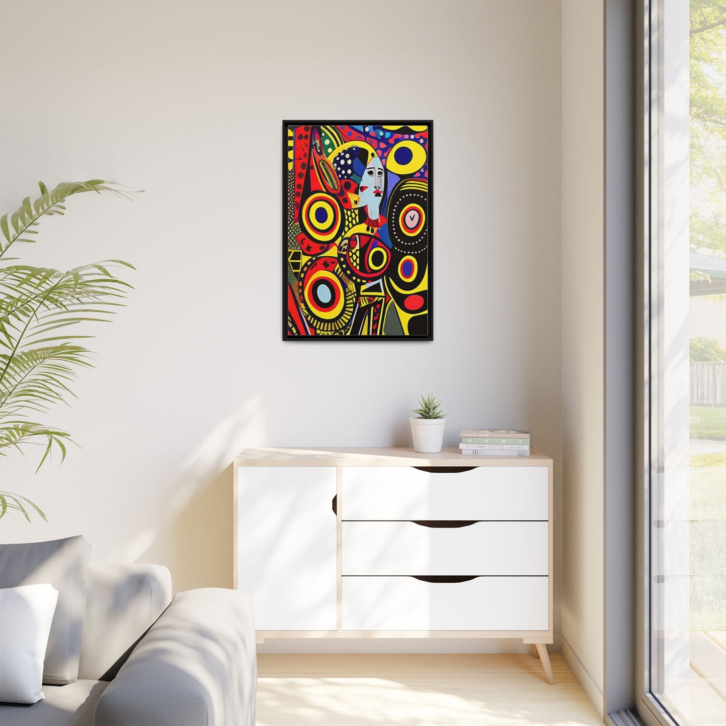 Okira Blaze Matte Canvas Wall Art