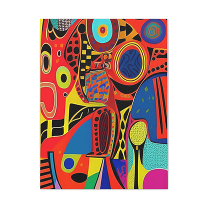 Oba Vibration Stretched Canvas Wall Art