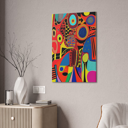 Oba Vibration Stretched Canvas Wall Art