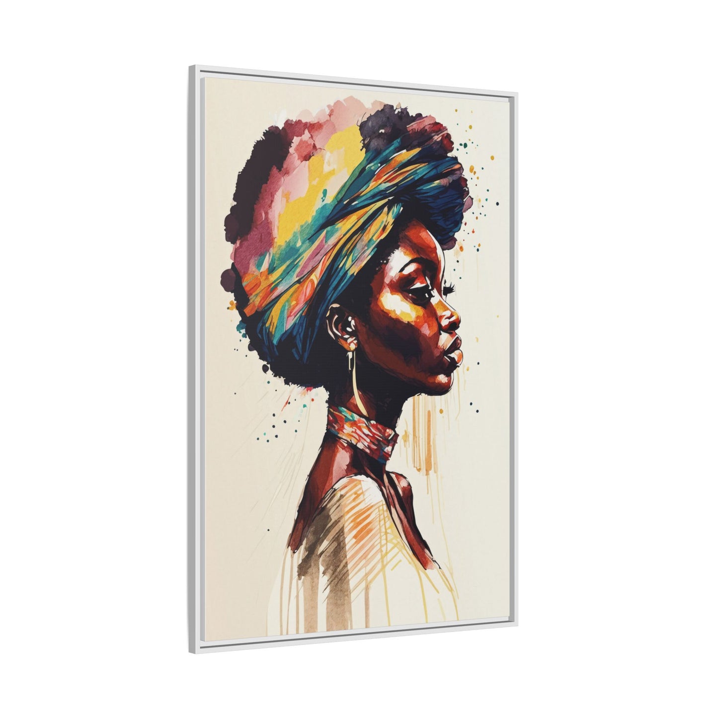 Zamani Bloom Matte Canvas Wall Art