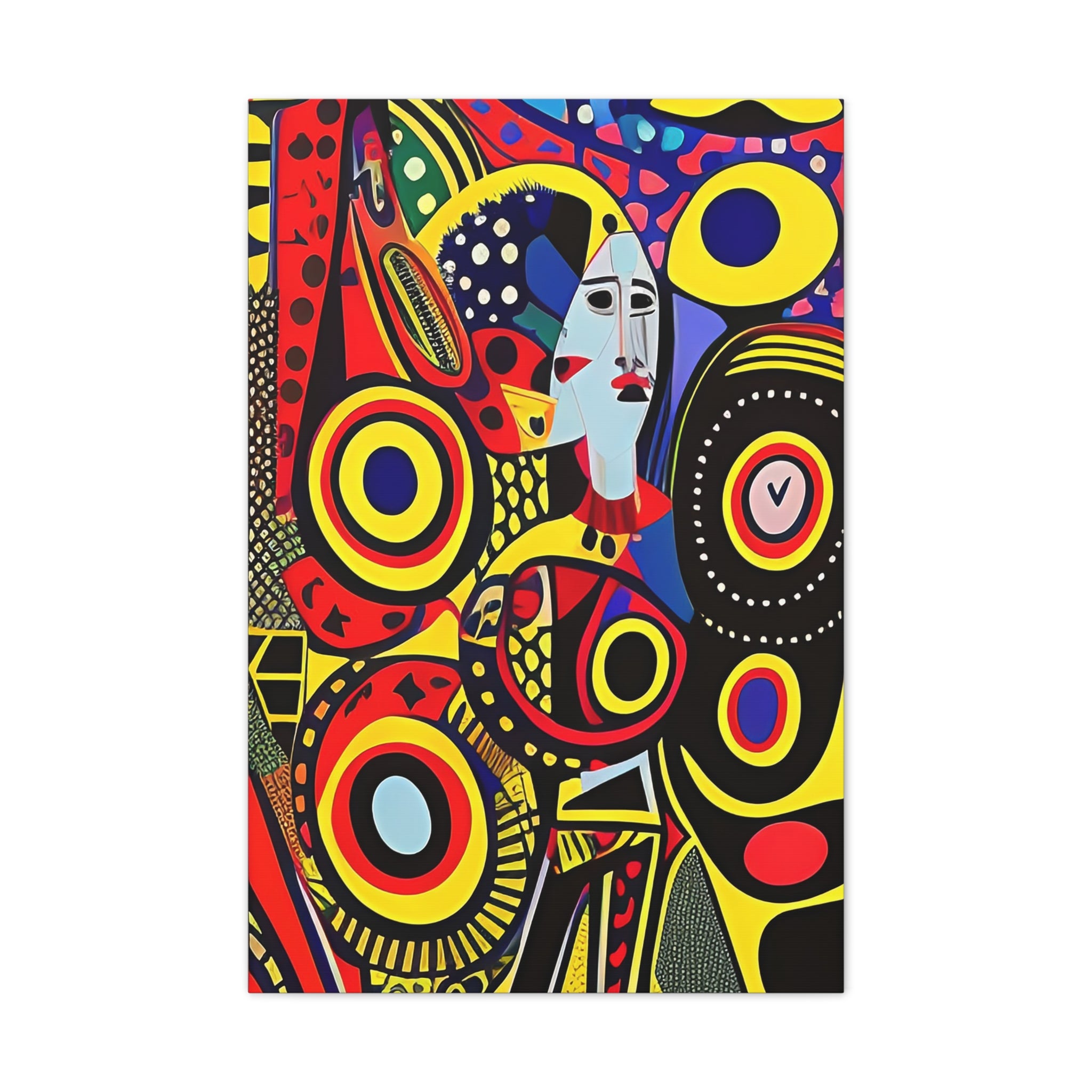 Okira Blaze Stretched Canvas – African Sunrise Wall Décor – Homitage