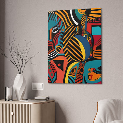 Sankofa Blaze Stretched Canvas Wall Art