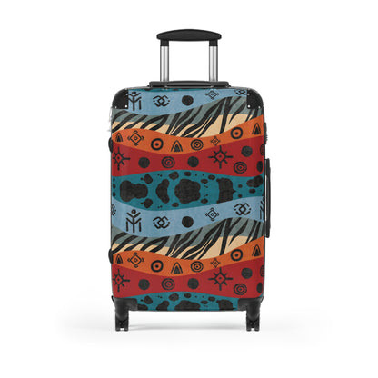 Patterned Continent Suitcase