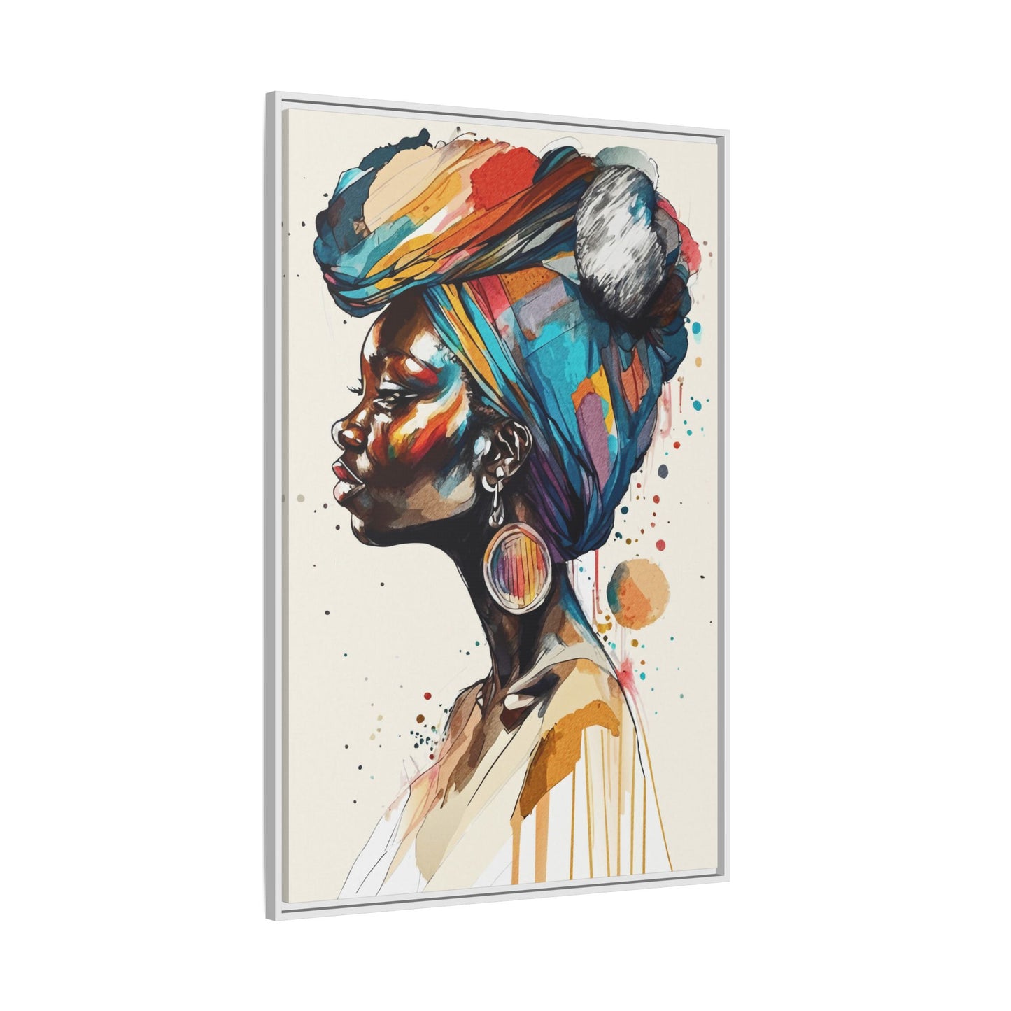 Afia Moon Matte Canvas Print