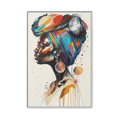 Afia Moon Matte Canvas Print