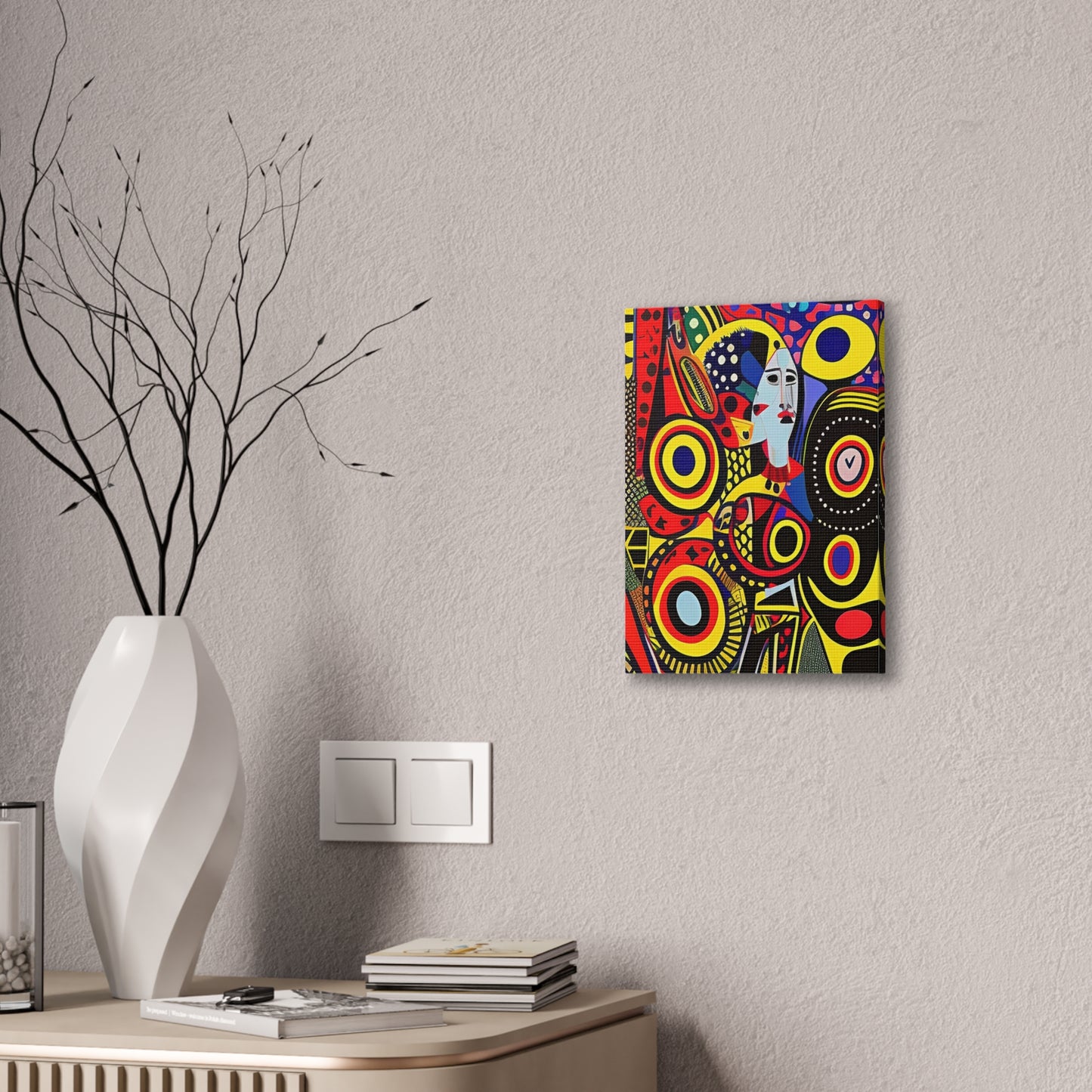 Okira Blaze Stretched Canvas Wall Art