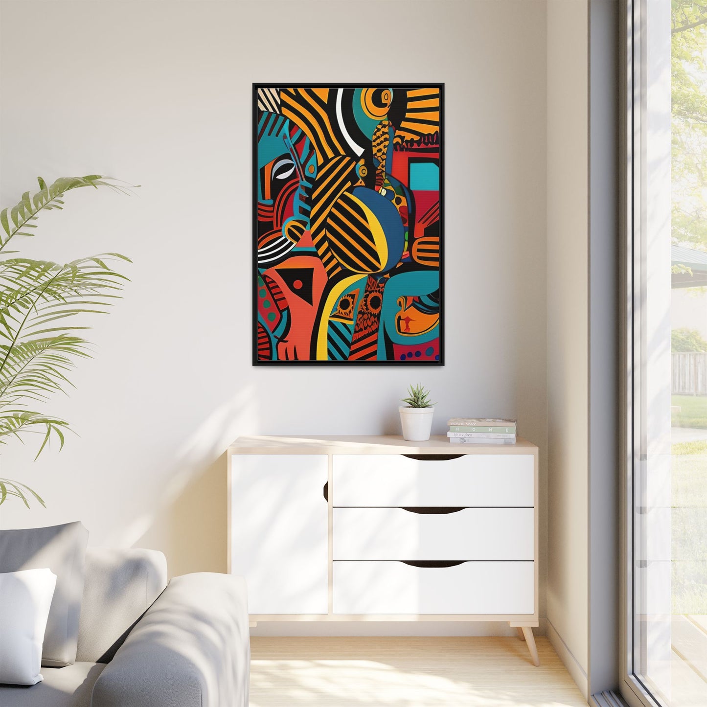 Sankofa Blaze Matte Canvas Wall Art