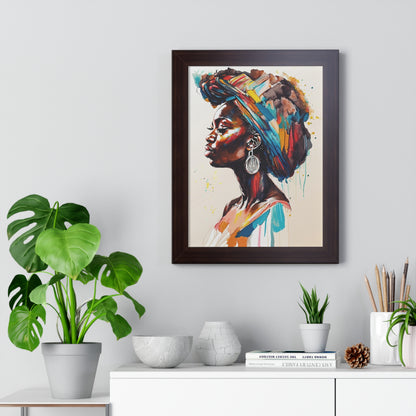 Nyoka Flame Framed Wall Art