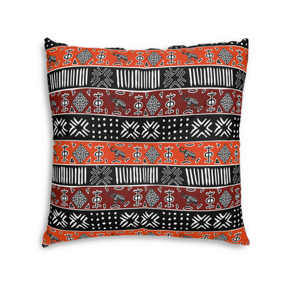 Desert Glyph Bohemian Tufted Floor Pillow