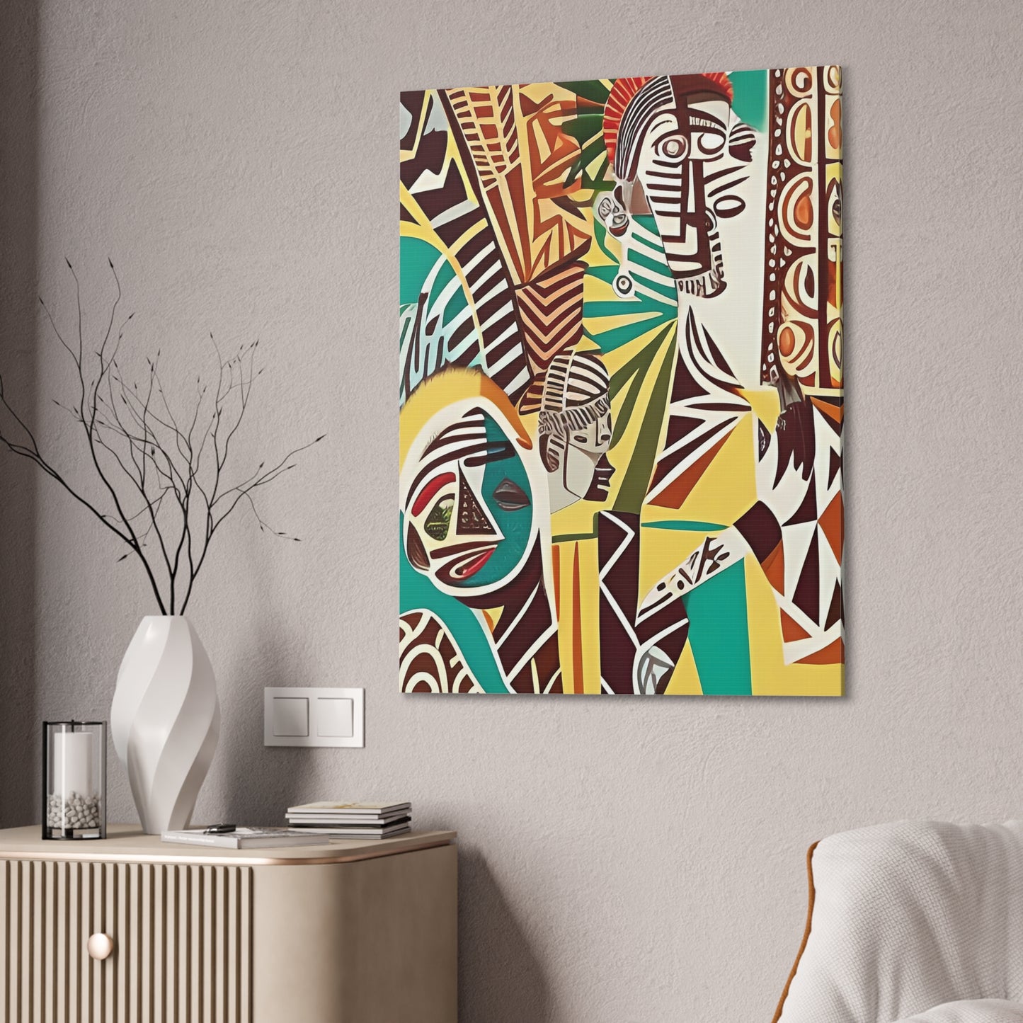 Ekon Rising Stretched Canvas Wall Art