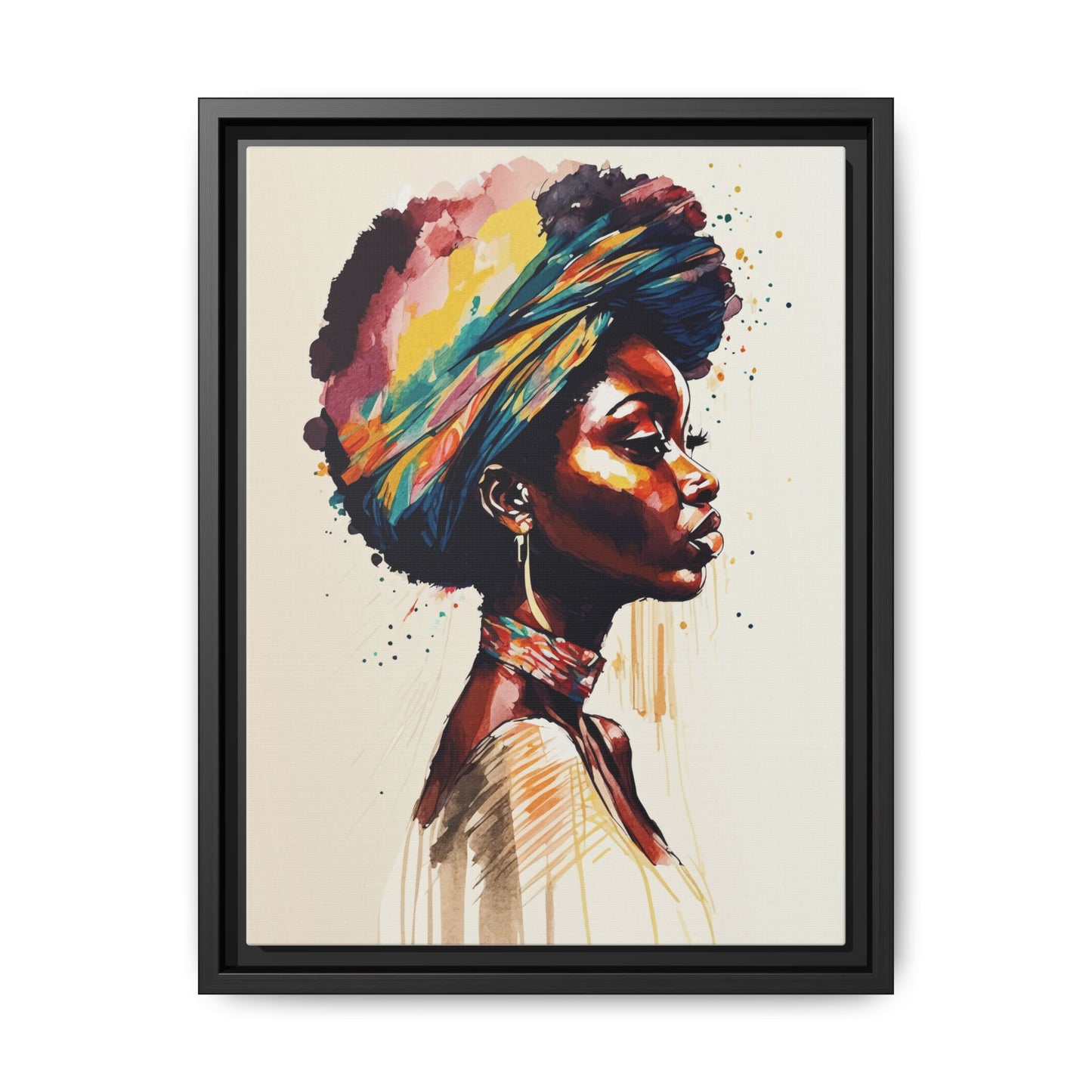 Zamani Bloom Matte Canvas Wall Art