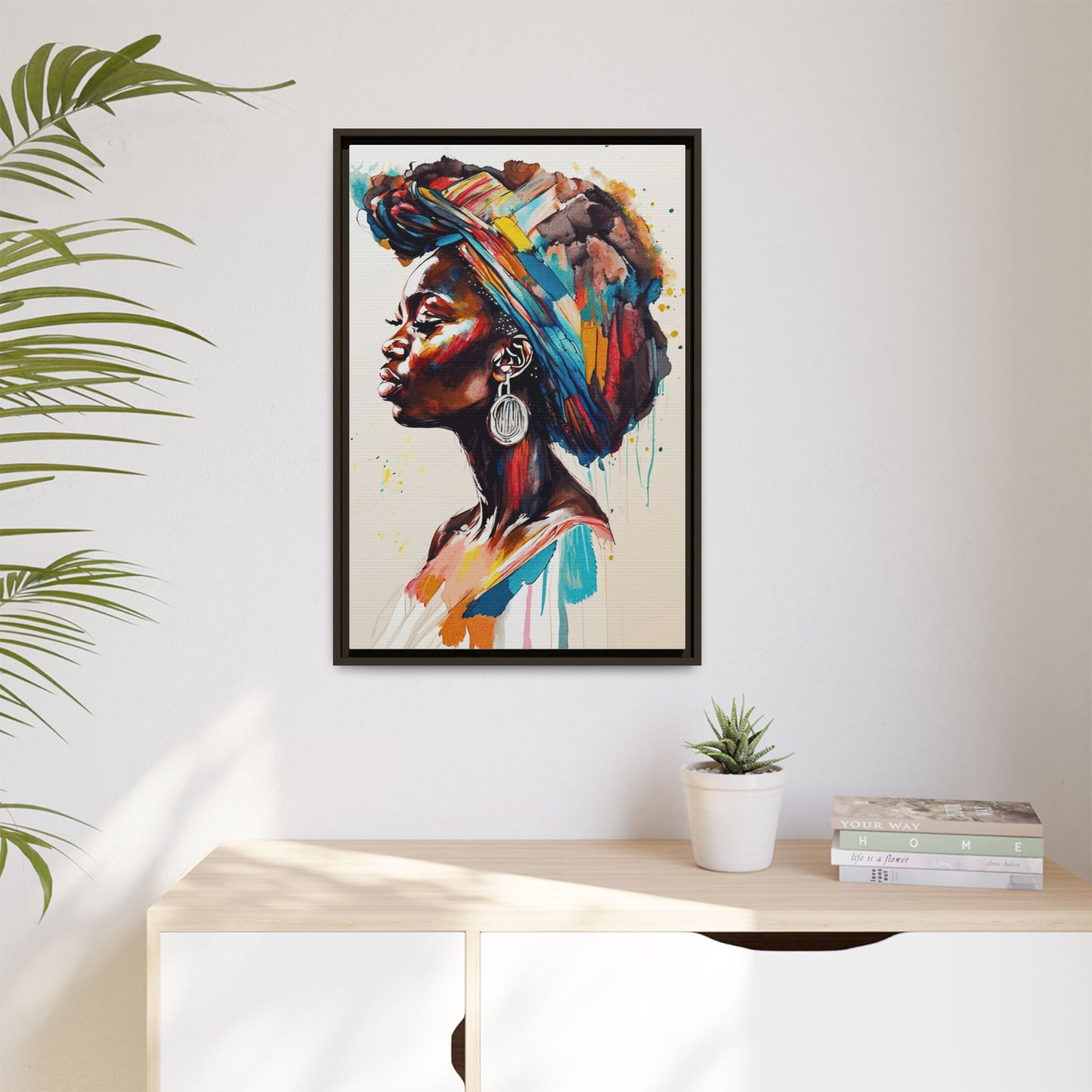 Nyoka Flame Matte Canvas Print