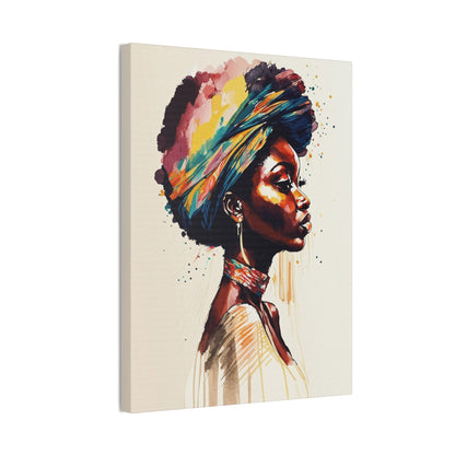 Zamani Bloom Stretched Canvas Wall Art